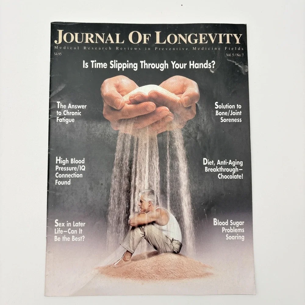 Vintage 1999 Journal‎ Of Longevity Health Anti-Aging Vol 5 No 7 Softcover USA